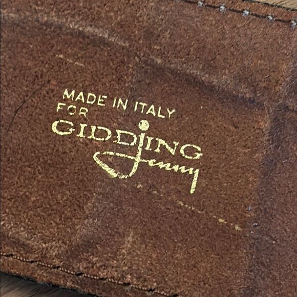 Vintage Gidding-Jenny Brown Crocodile Pattern Belt, Made in Italy - Picture 5 of 7